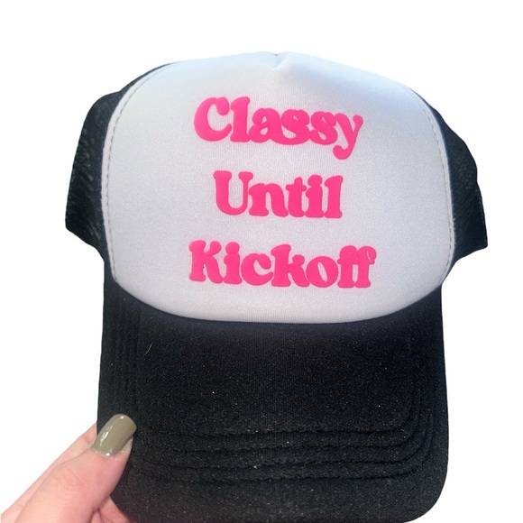 Classy Until Kickoff Trucker Hat - Picture 1 of 2
